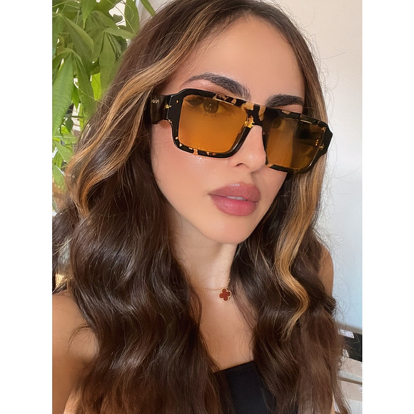 NEW Prada PR A05S Sunglasses in Brown Tortoise Yellow - Picture 1 of 9